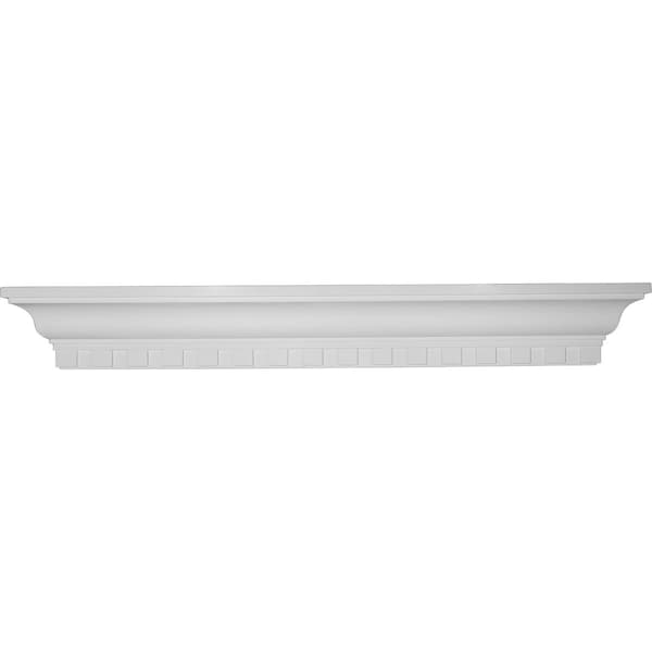 Ekena Millwork 36"W x 4 1/2"H x 4 1/8"P Dentil Shelf SH36X04X04DE - main